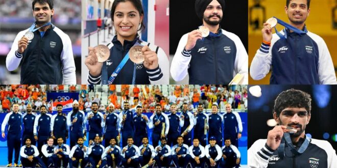 Haryana Rewards Olympians: Manu Bhaker, Neeraj Chopra, and Vinesh Phogat Honored