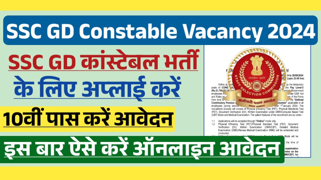 SSC GD Constable Recruitment 2024