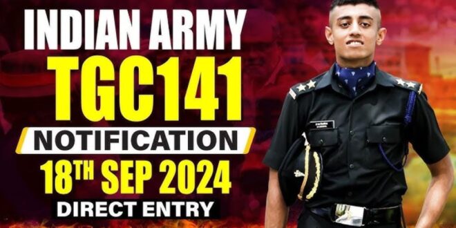 Indian Army TGC 141 Online Form 2024